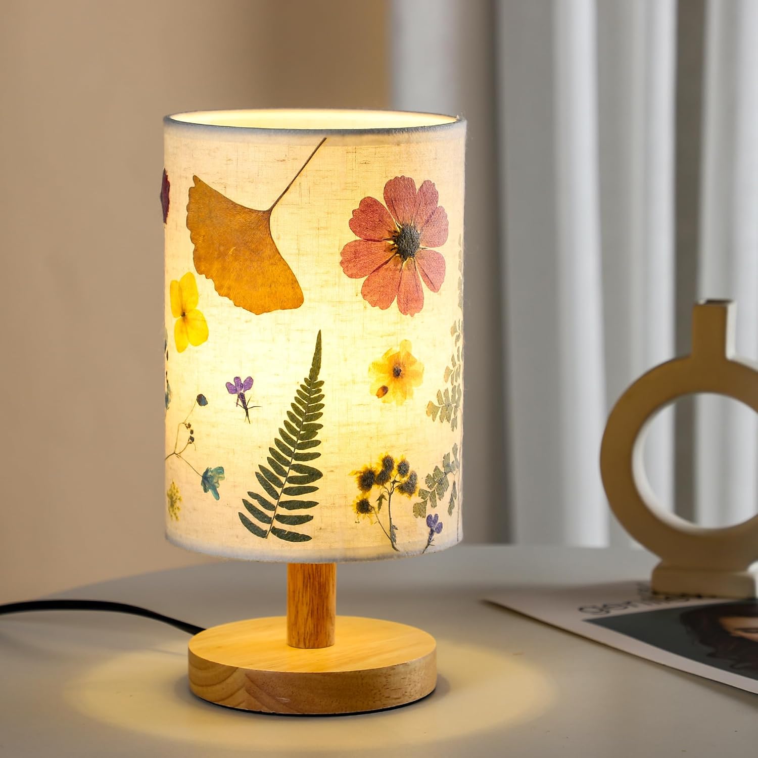Vintage Purple Bedside Lamp - View 6