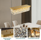Adjustable Luxe Glass Chandelier — 6-Light - View 8