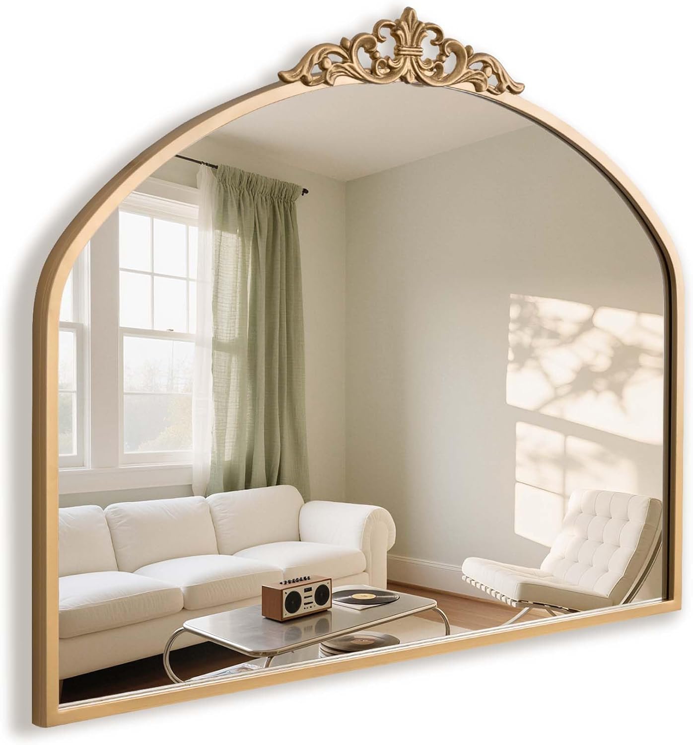 Vintage Luxe Gold Mirror — 30" — 29"L x 36"W