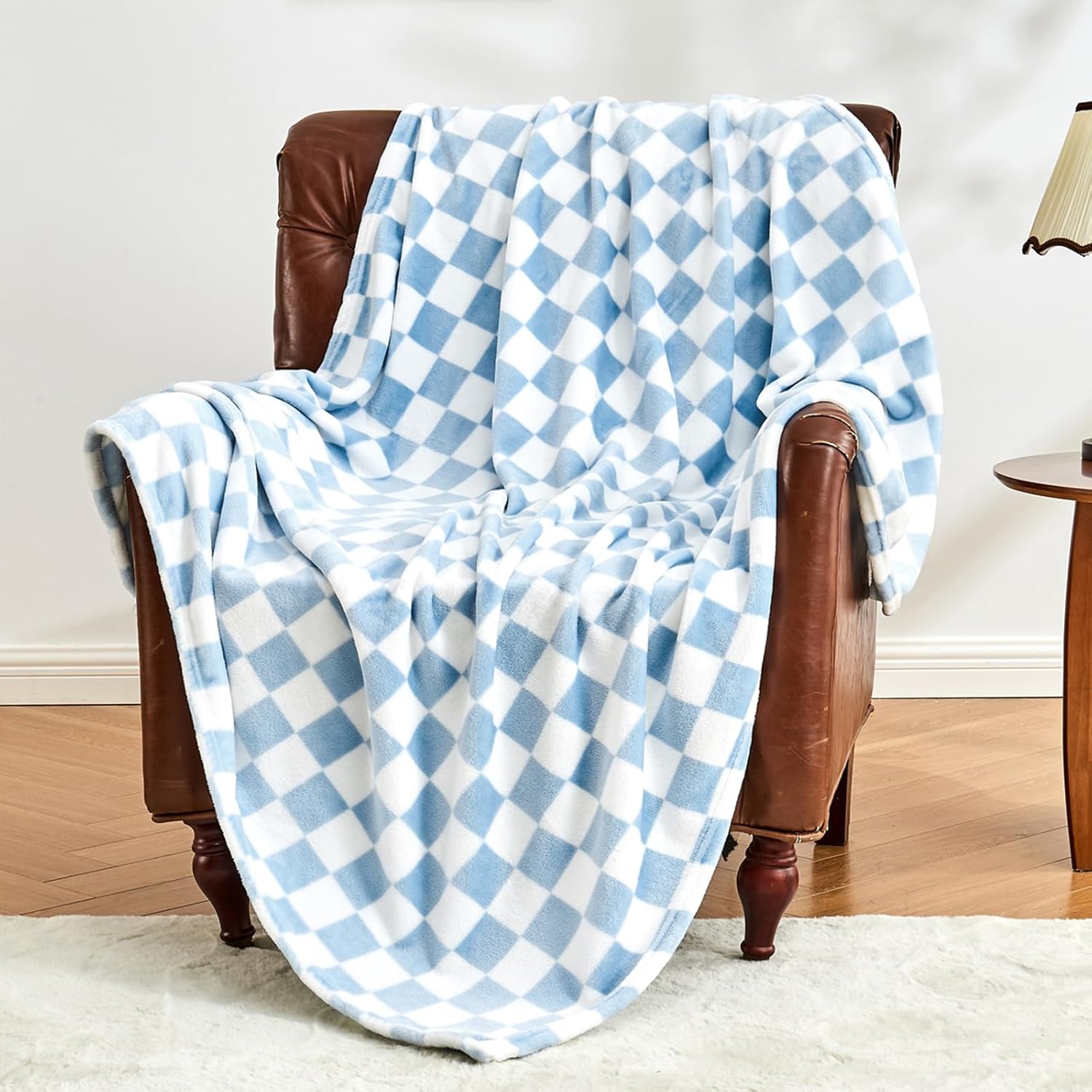 Black Throw Pillow — 50" — 01 Blue