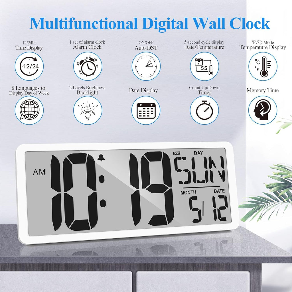 Battery Operated Wall Clock — 15.2" - View 3