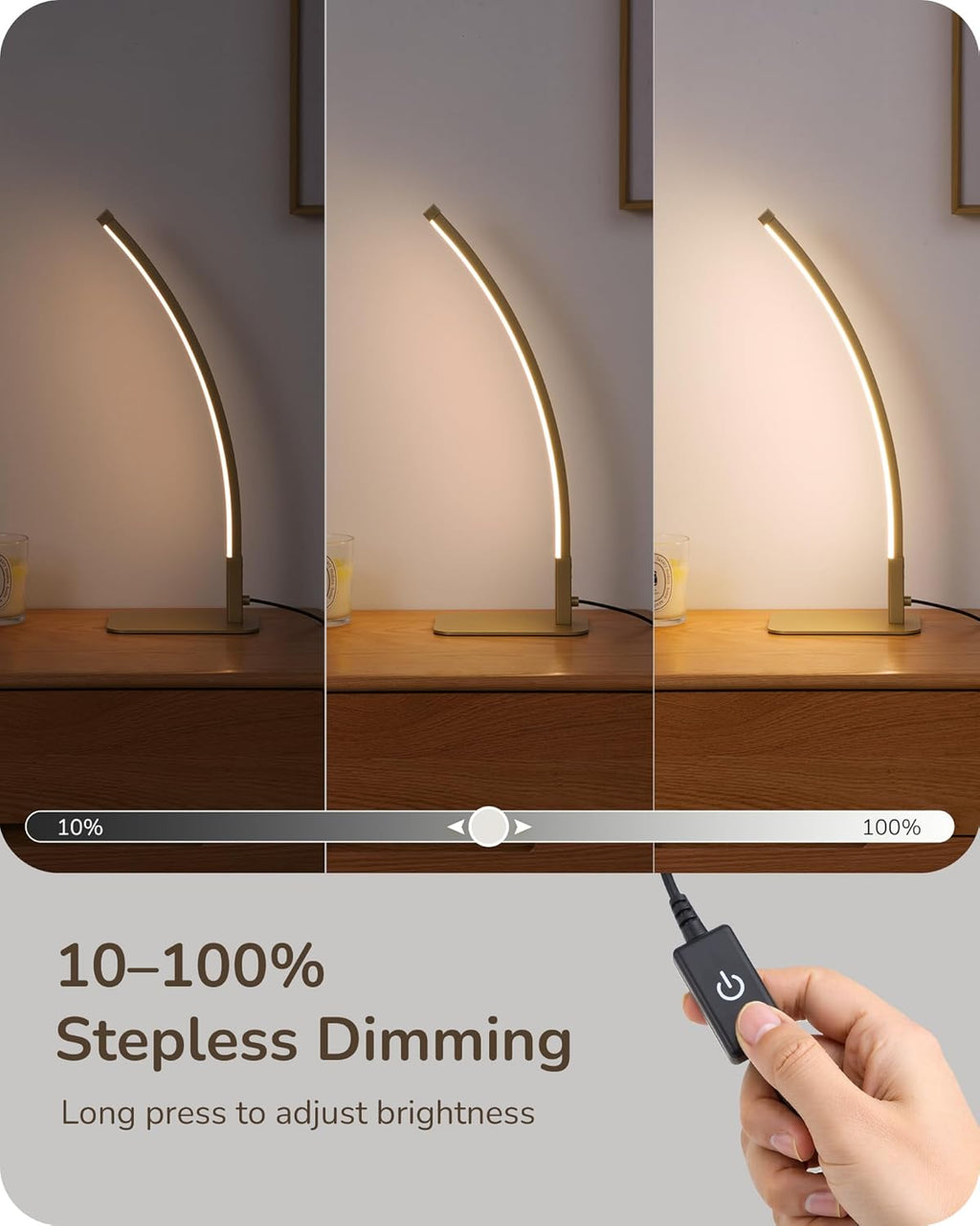 Luxe Black Bedside Lamp - View 5