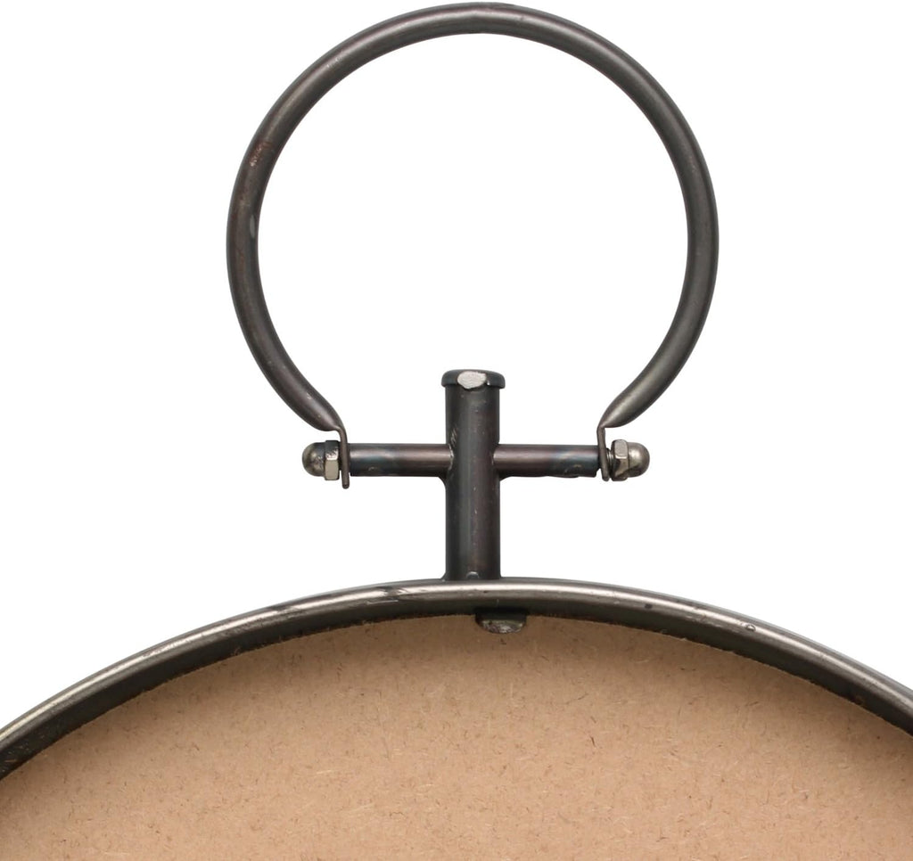 Round Farmhouse Metal Mirror — 21.1" - View 4