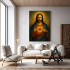 Luxe Blue Canvas Wall Art — 36" - View 2