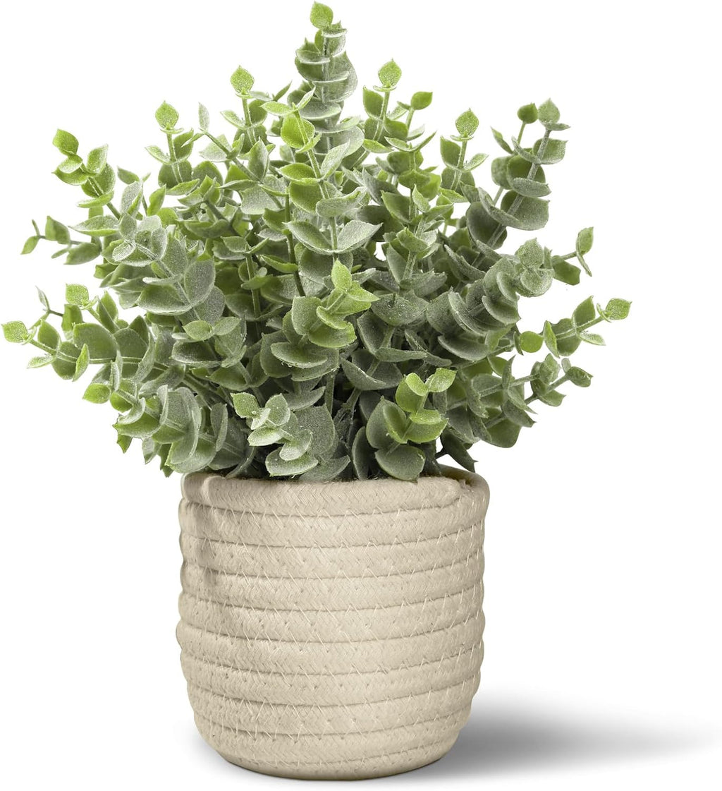 Farmhouse Green Faux Plant — 8" — Green Plant Style E