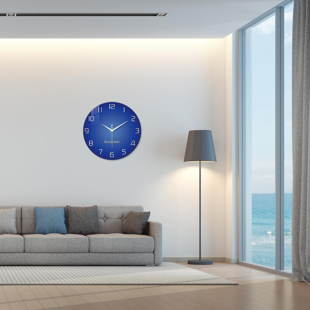 Battery Operated Modern Black Wall Clock — 24" - View 5