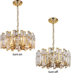 Round Luxe Gold Chandelier — 6-Light - View 6
