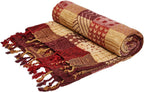Chenille Boho Red Throw Pillow — 75" - View 9