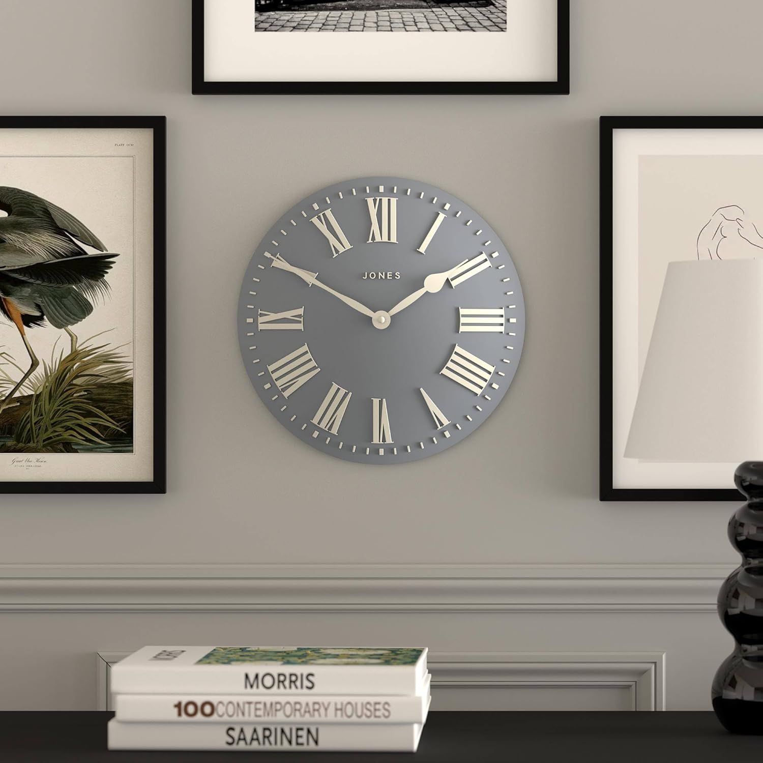 Modern Blue Wall Clock — 12" - View 2