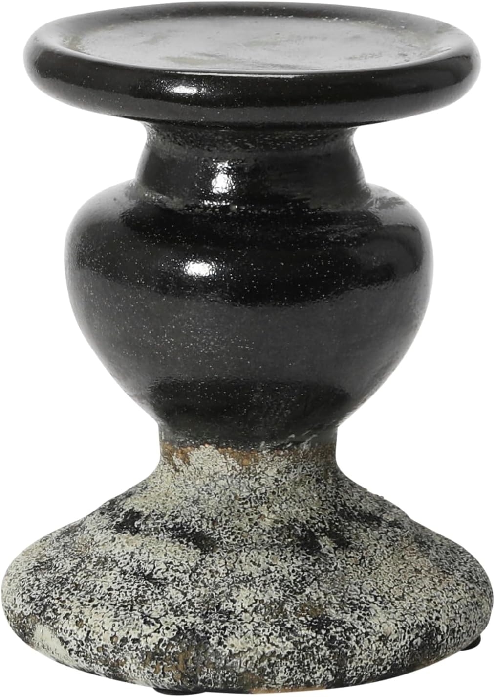 Farmhouse Black Pillar Candle — 4.5" — 4.5" W x 5.25" H