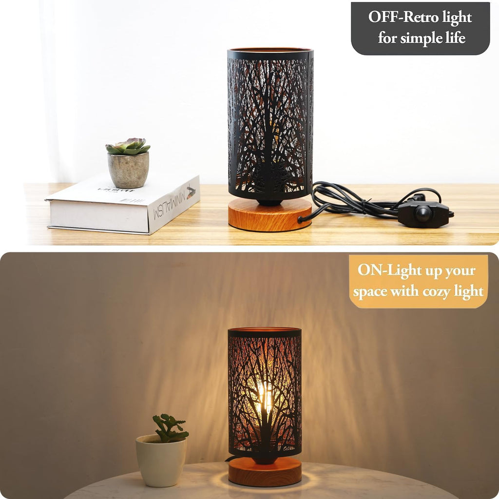 Dimmable Farmhouse Metal Bedside Lamp - View 5
