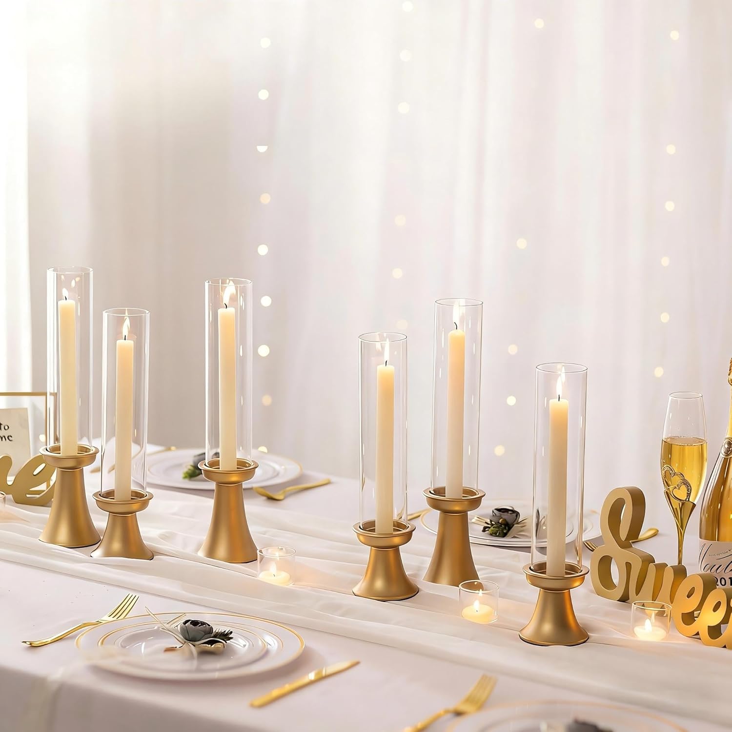 Luxe Metal Candle — Set of 2 — 6