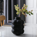 Boho Black Flower Vase — 6.7" - View 9