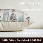 Farmhouse Beige Throw Pillow Cover — 18" - View 2