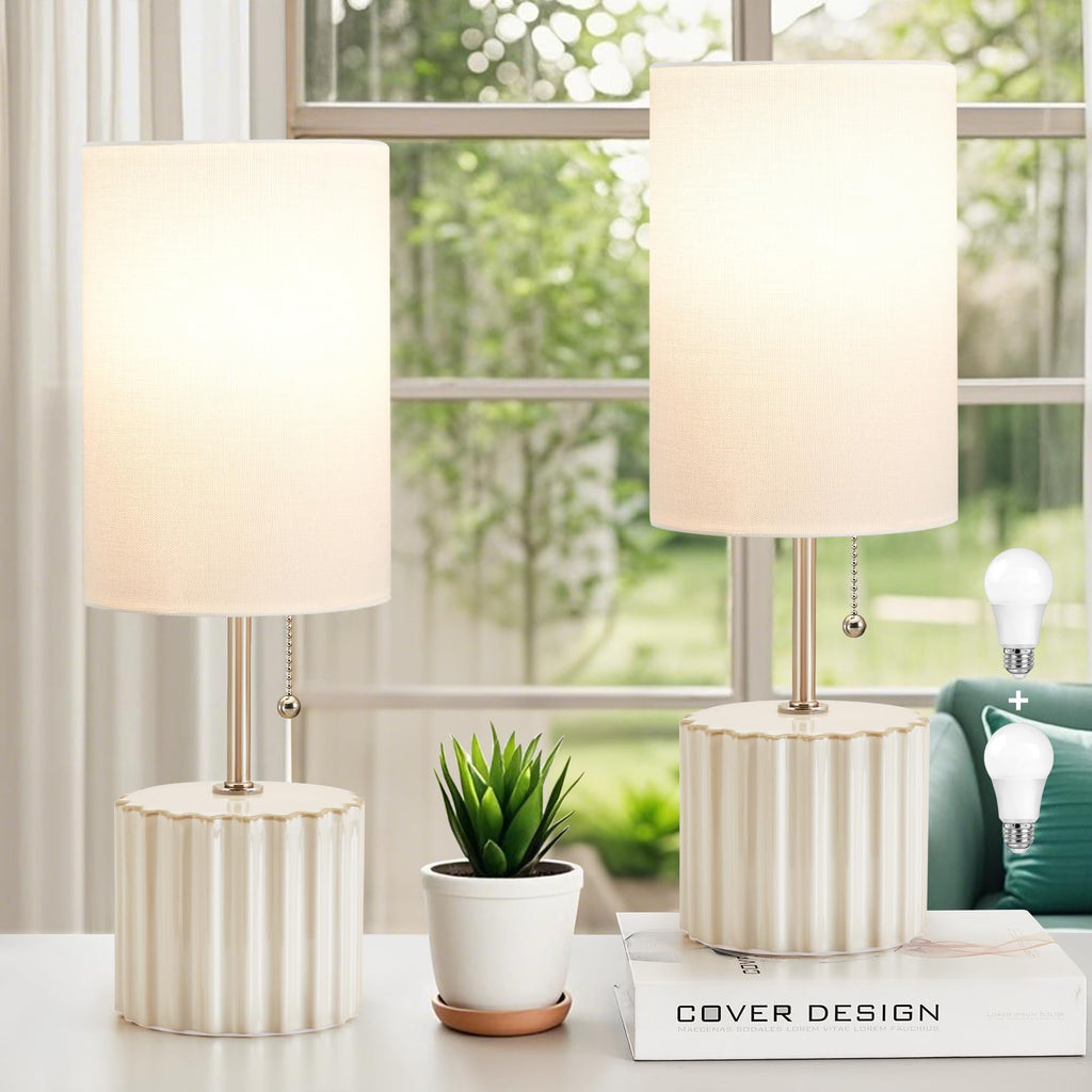 Adjustable Blue Nightstand Lamp — Set of 2