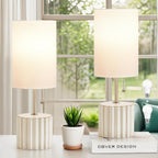 Adjustable Blue Nightstand Lamp — Set of 2