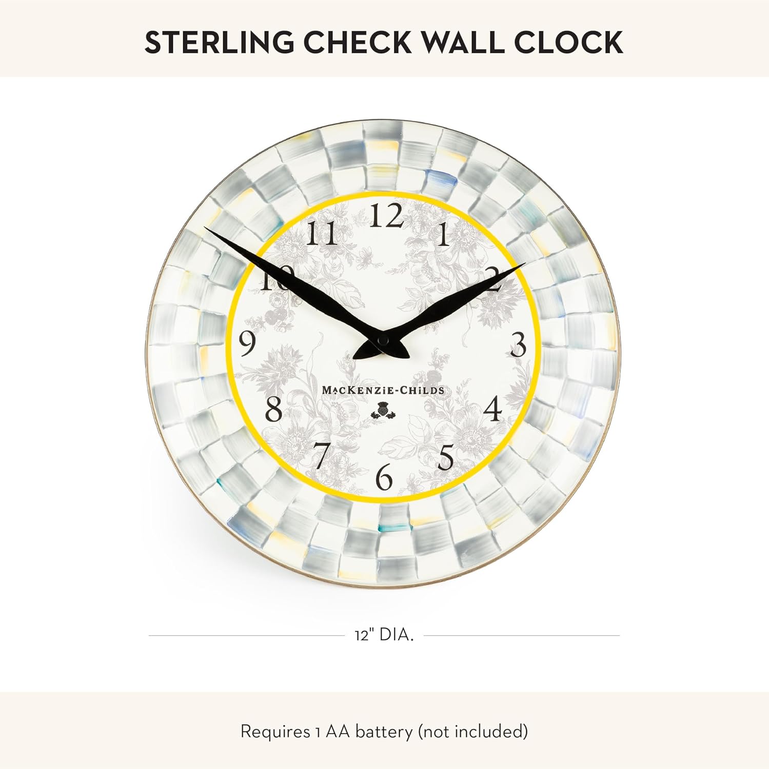 Purple Wall Clock - View 4