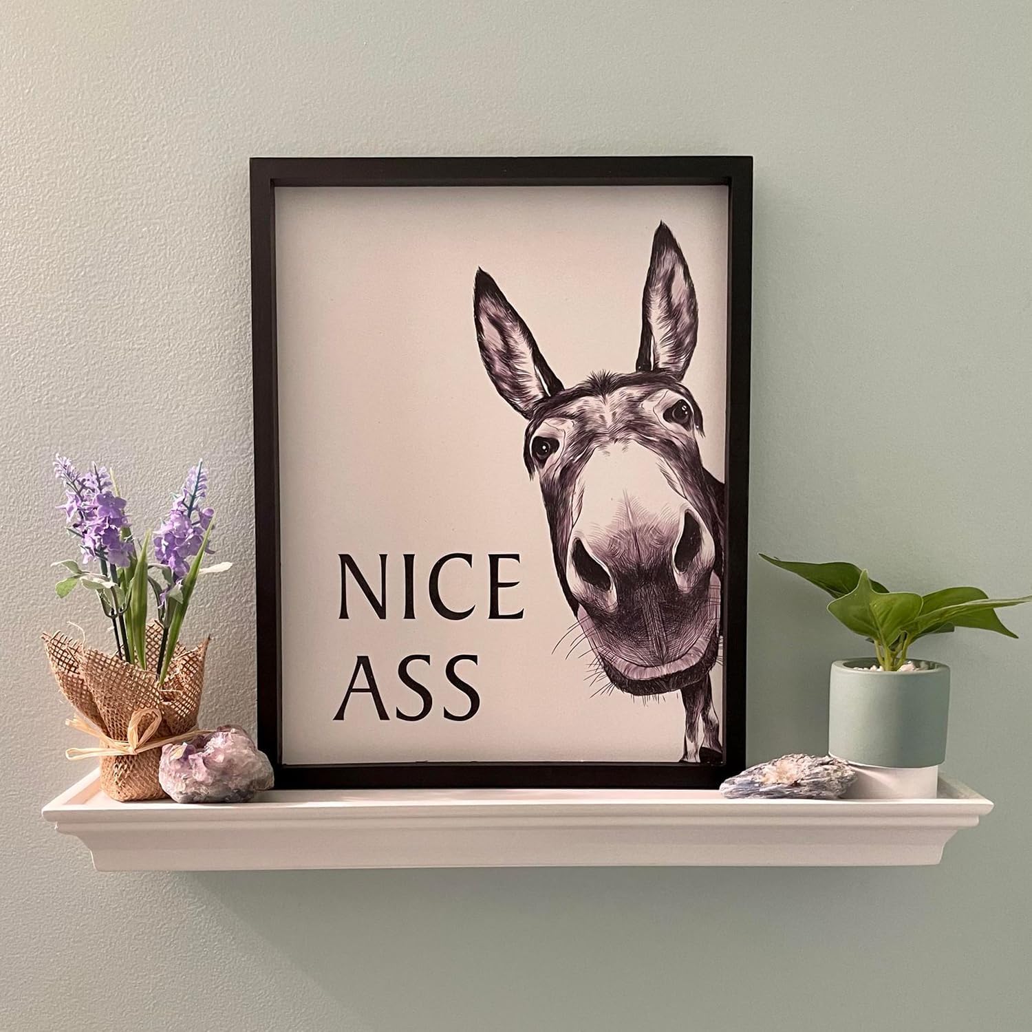 Framed Farmhouse Black Wall Decor — 11" - View 3
