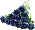 Beige Artificial Flowers — Navy Blue