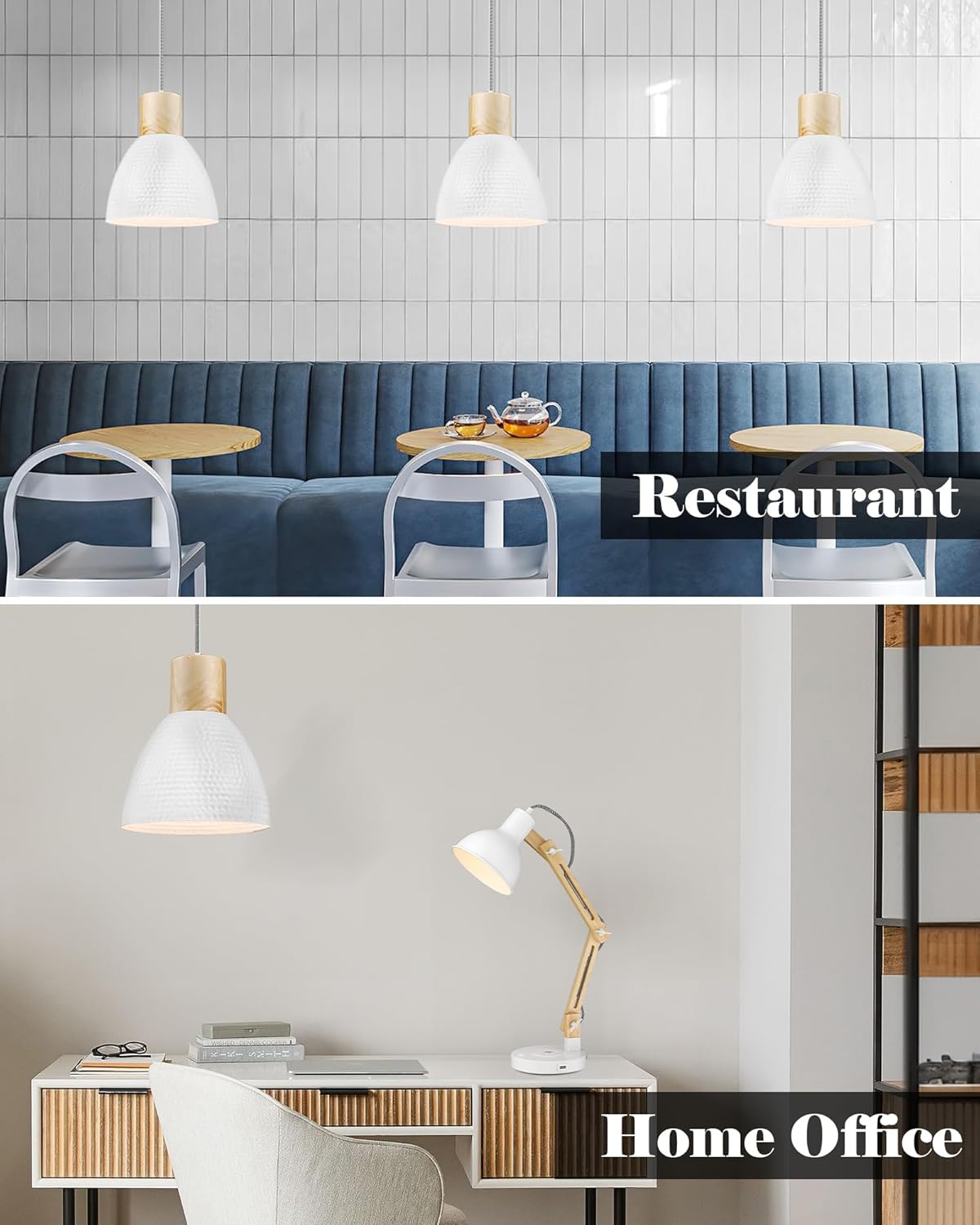 Modern Black Pendant Light - View 7