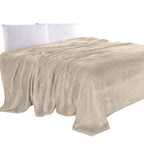Luxe Beige Throw Pillow