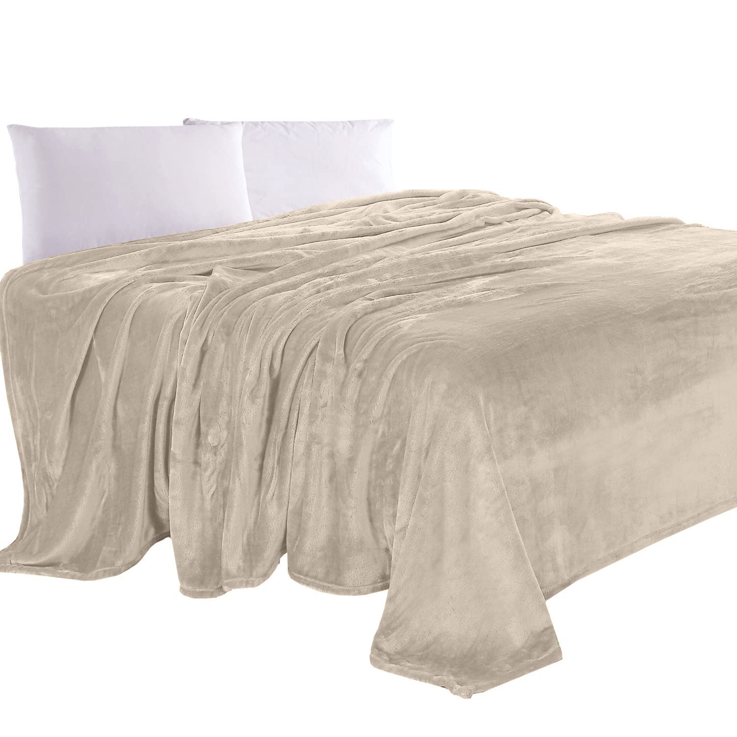 Luxe Beige Throw Pillow
