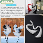 Modern Red Decorative Vase — 11.8" - View 8