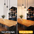 Adjustable Black Pendant Light — 3-Light - View 6