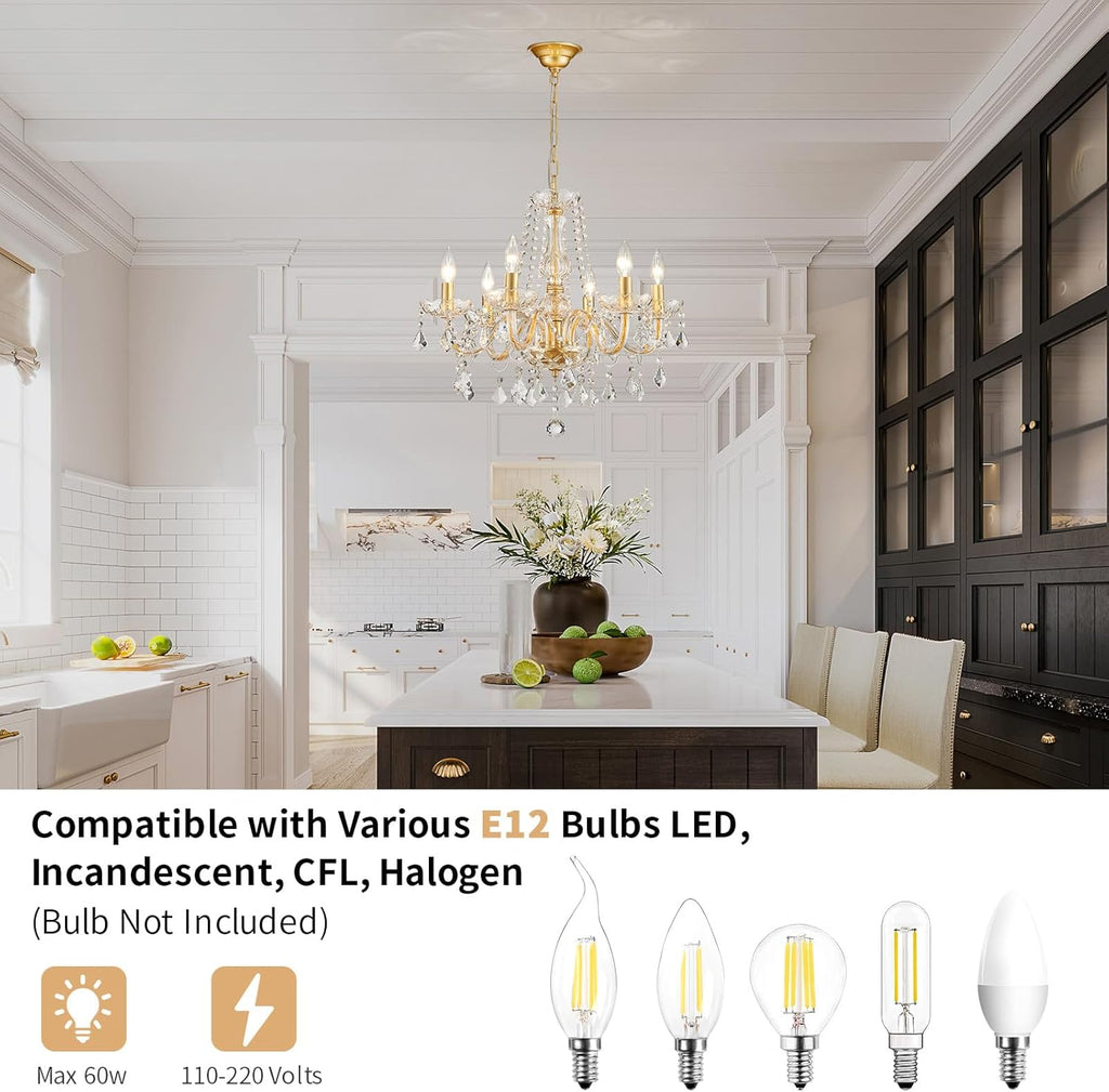 Adjustable Luxe Black Chandelier — 27" - View 6
