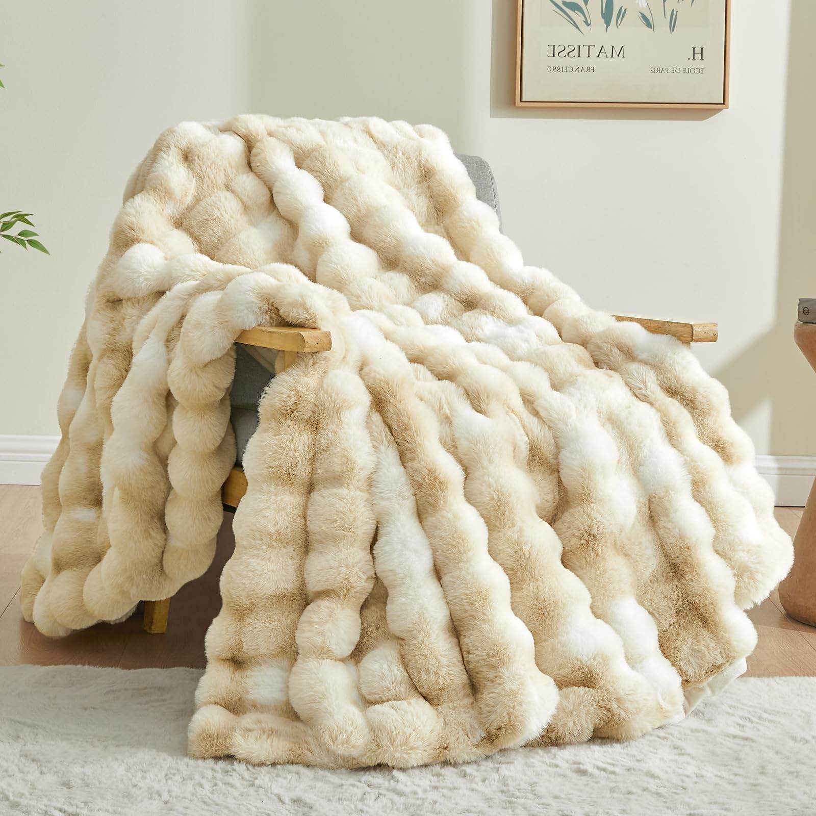 Beige Throw Pillow — 50"