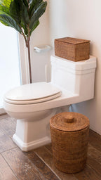 Rectangular Boho Brown Basket - View 3