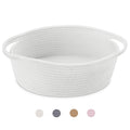 Boho Beige Storage Bin — 12" — All White