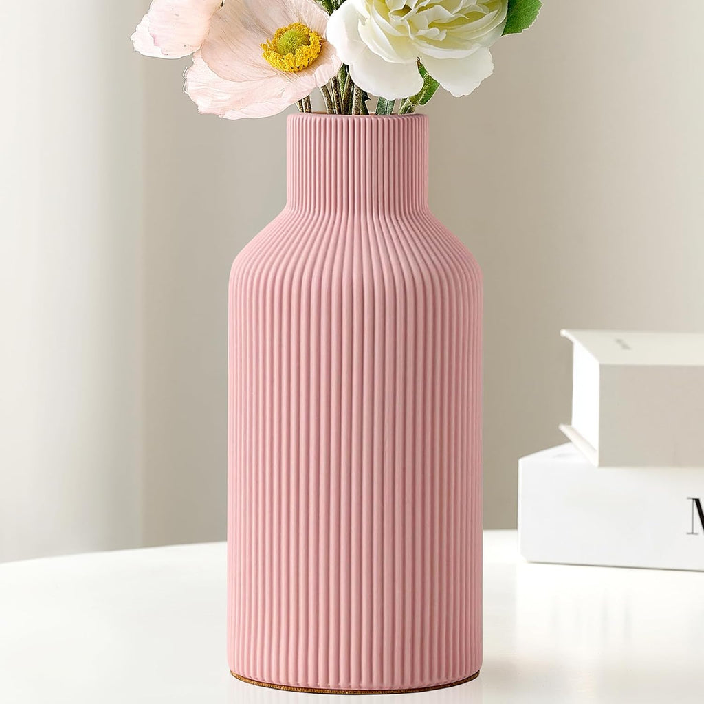 Modern Pink Flower Vase — Pink