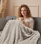 Linen Beige Throw Pillow — 60" - View 7
