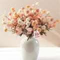 Beige Artificial Flowers — Beige Pink Orange White