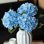 Blue Artificial Flowers — 22" — Baby Blue