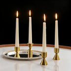 Luxe Metal Candle — Set of 4
