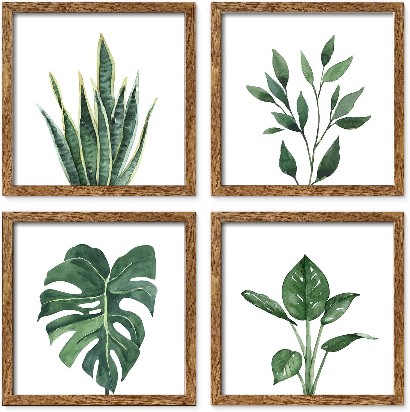 Framed Farmhouse Beige Wall Art — 10" — 10x10 Inch