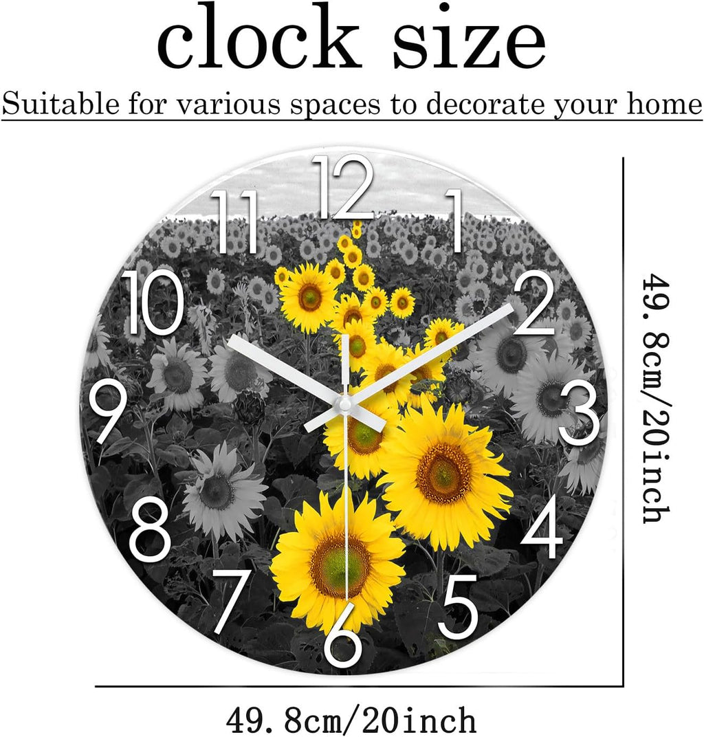 Battery Operated Blue Wall Clock — 20" - View 6