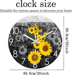 Battery Operated Blue Wall Clock — 20" - View 6
