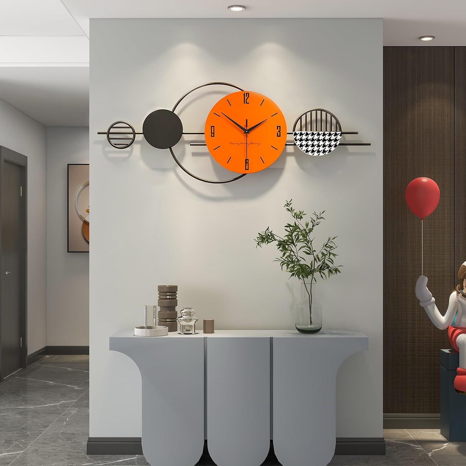 Modern Metal Wall Decor — 4" — 12*31.5in