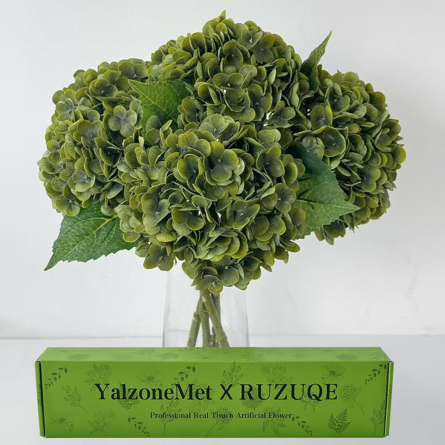 Beige Artificial Plant — 21" — Dark Green