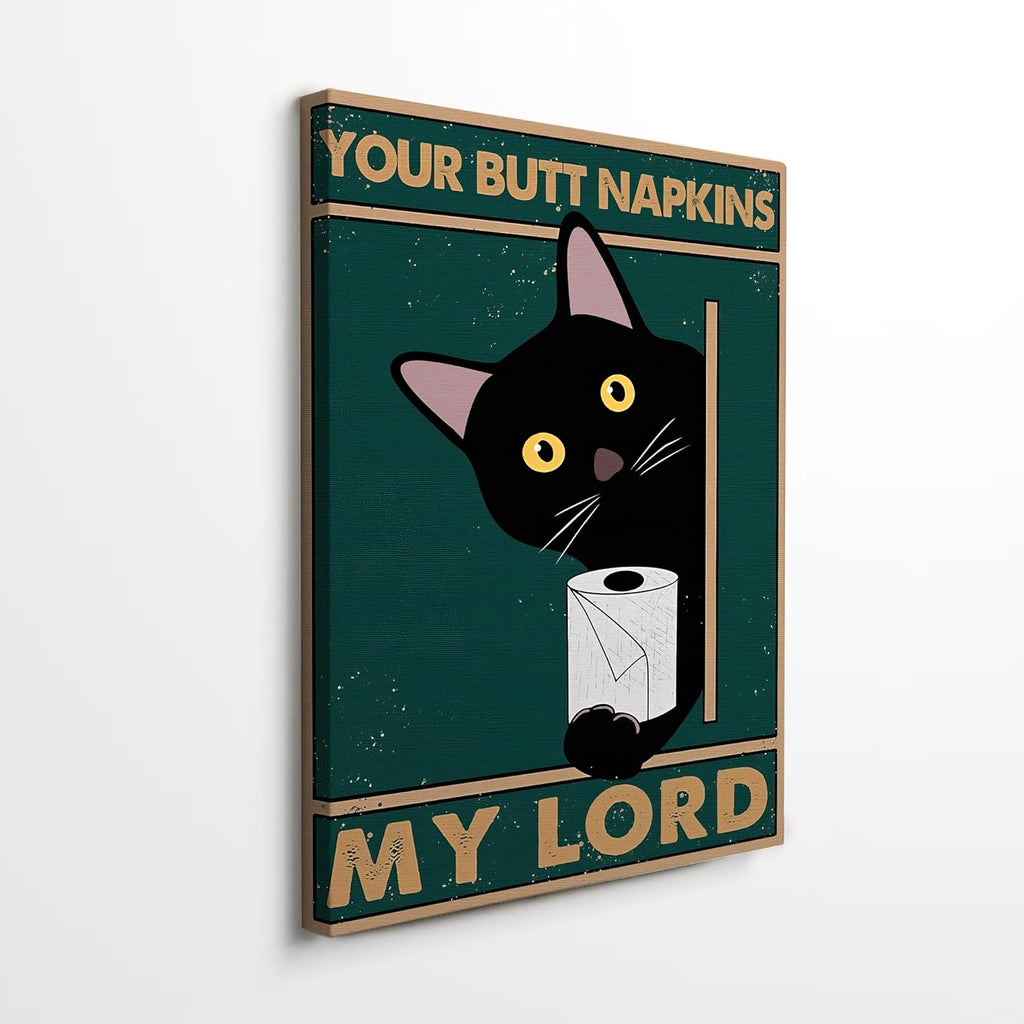 Black Canvas Wall Art — 10" — cat5