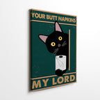 Black Canvas Wall Art — 10" — cat5