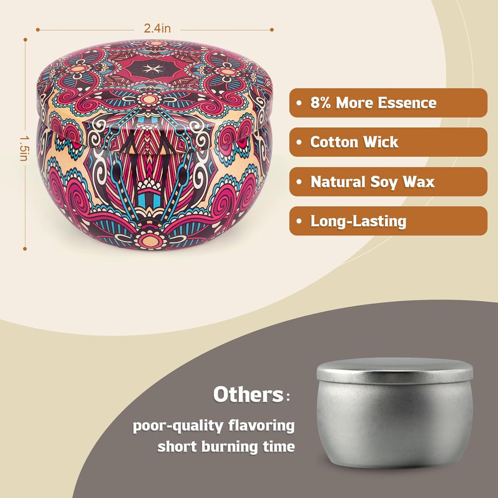 Soy Wax Metal Scented Candle - View 4