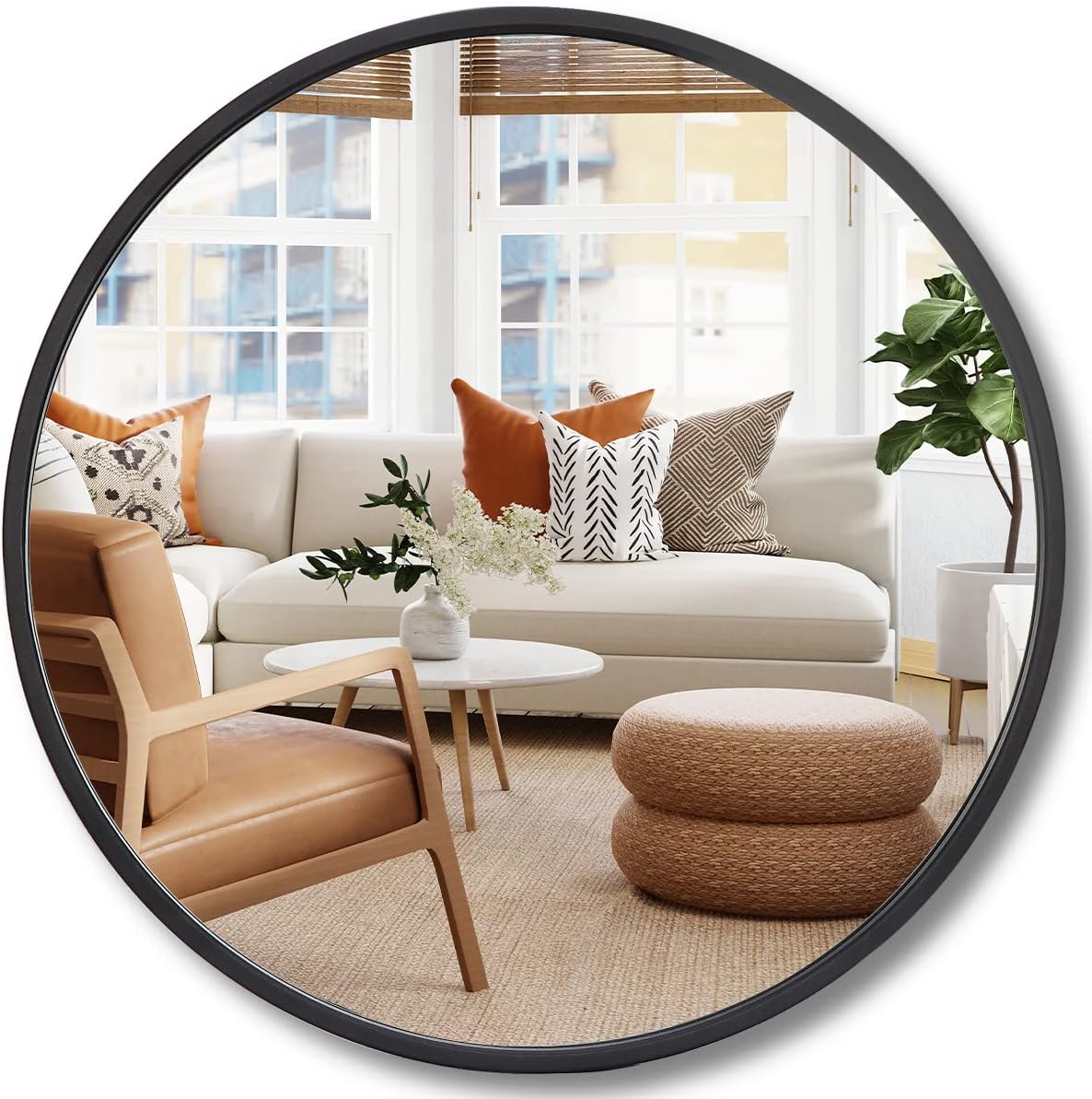 Metal Wall Mirror — 18" — 1