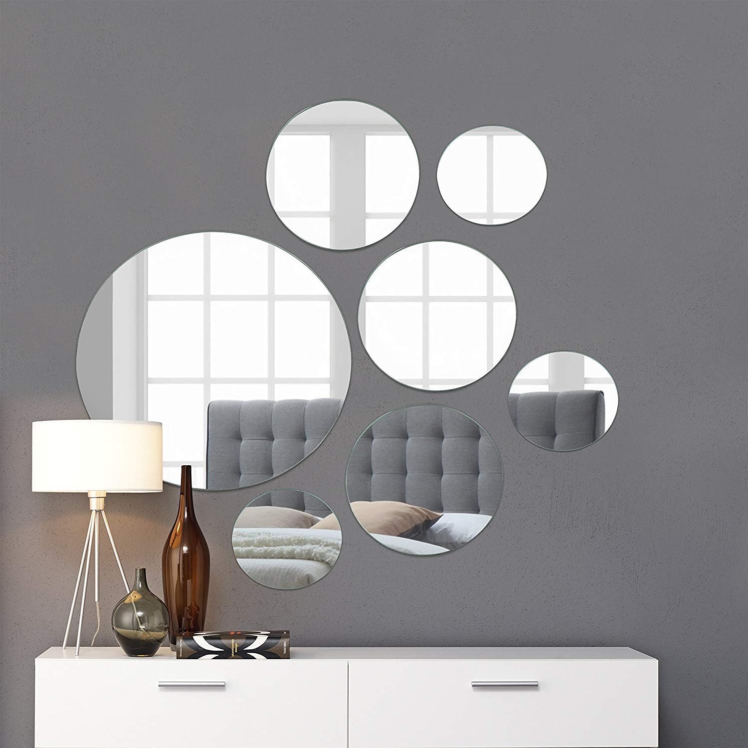 Glass Round Mirror — 1x10 — Large Round