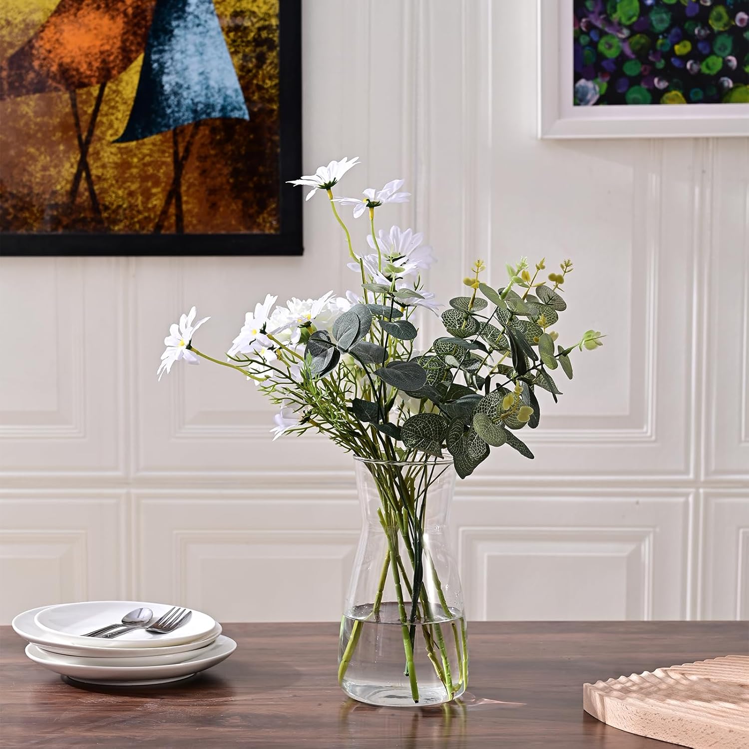 Boho Grey Flower Vase — 8" - View 7