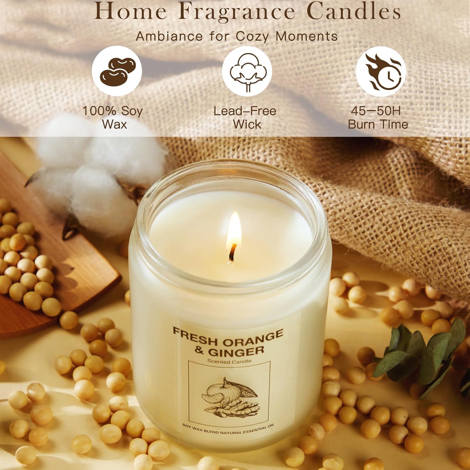 Soy Wax Metal Scented Candle - View 3
