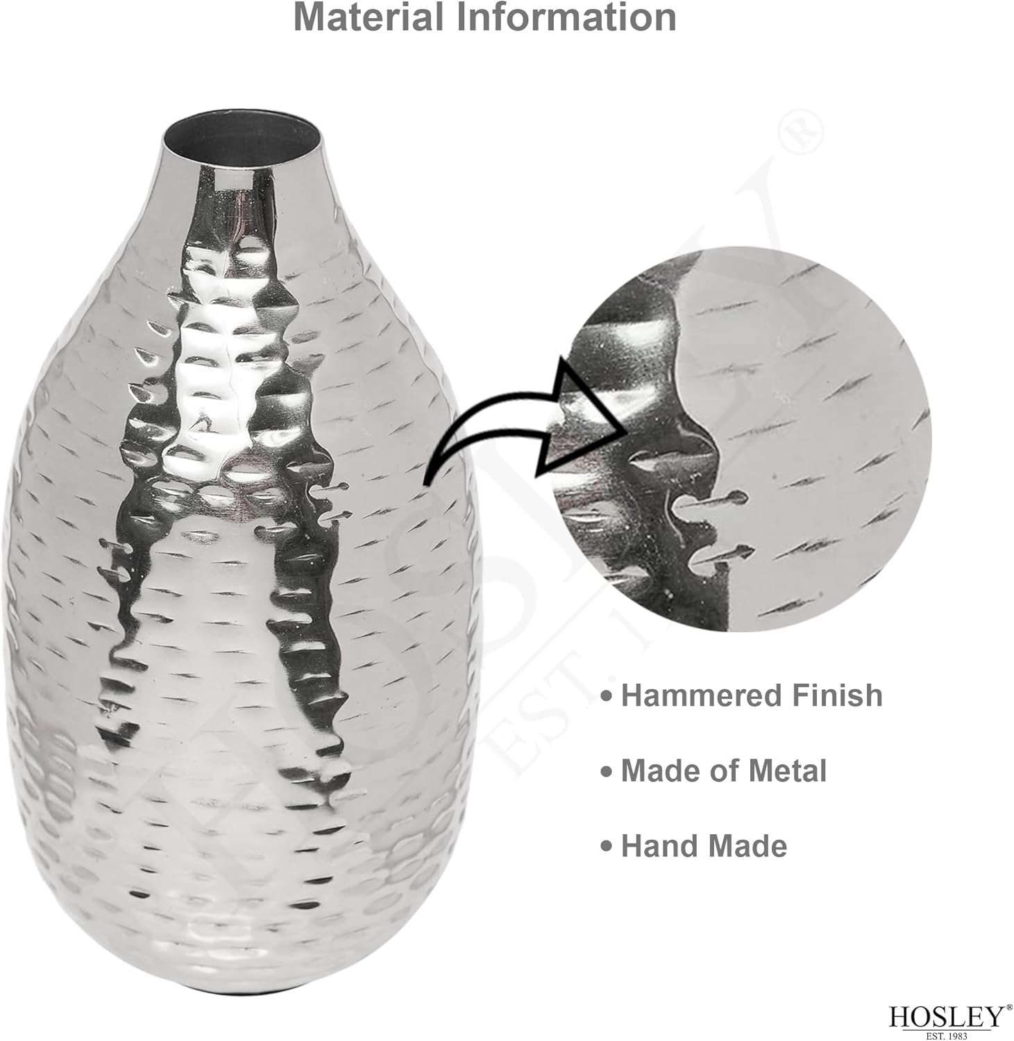 Silver Vase — 8.75" - View 5